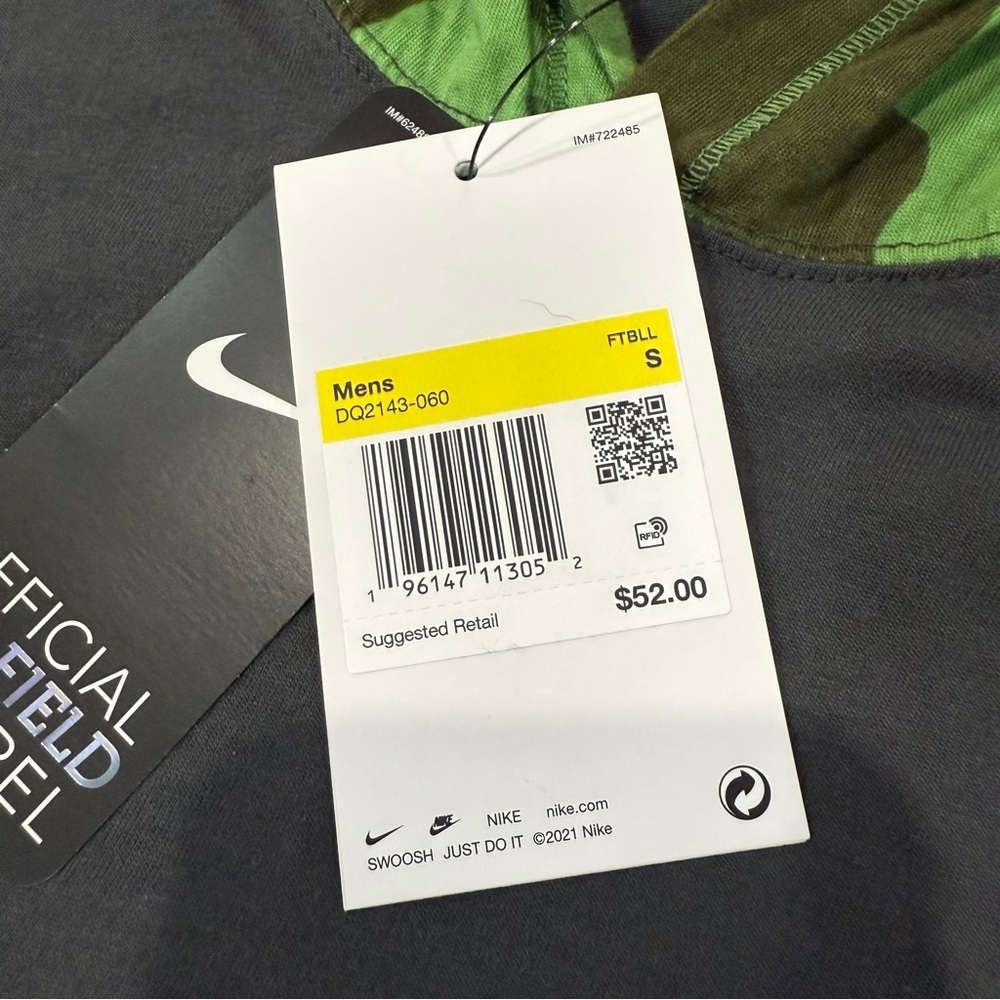 Nike NWT Michigan State Spartans Military Long Sleeve Hooded T-Shirt Mens Small - Picture 5 of 9